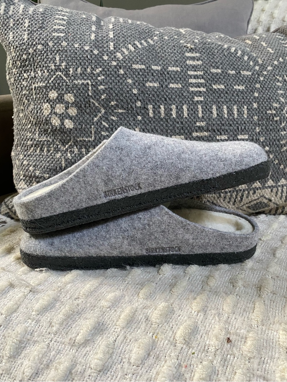 {Birkenstock} Zermatt Shearling Felt Clog - Picture 9 of 14
